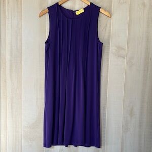 Elegant Purple Sleeveless Dress
